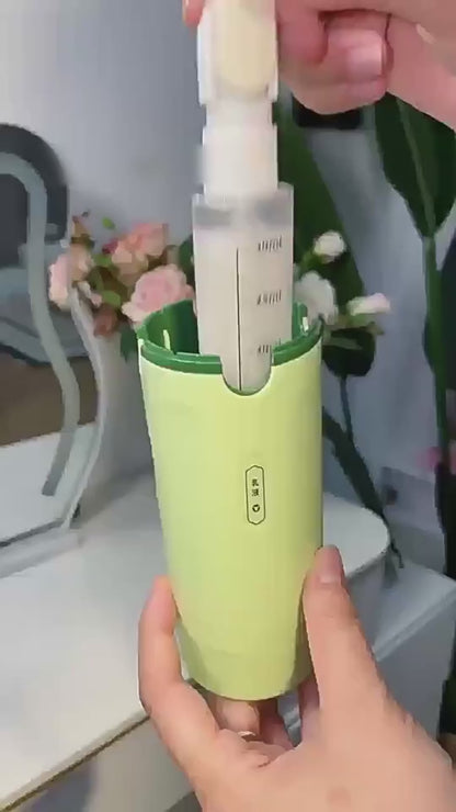 4-in-1 travel toiletry dispenser demonstration video