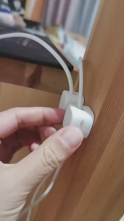 Desk cable organiser usage video