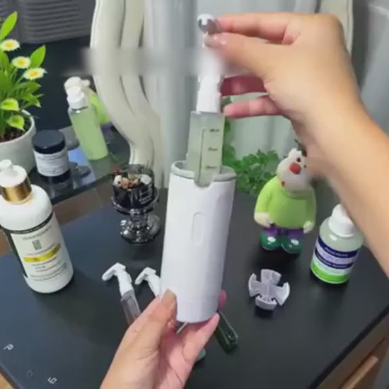 Leakproof toiletry dispenser product video